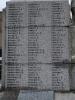 Inscription on plinth (9/3 o'clock face)