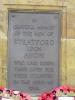 Dedication plaque