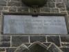Inscription plaque over the doorway