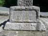Inscription on plinth (12 o'clock face)