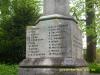 Inscription on plinth (3 o'clock face)
