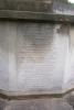 Inscription on plinth VI