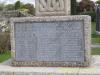 Inscription on plinth (6 o'clock face)