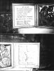 Close up black and white images of inscriptions