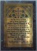 Walter Byrom Almack plaque