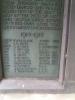 The WW1 bronze plaque in the Lych Gate St Mary's Church Hutton Magna Durham