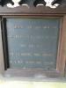 The bronze WW2 plaque in the Lych Gate St Mary's Church Hutton Magna Durham