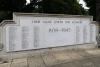 Wisbech War memorial 1939-1945 wall, names and inscription