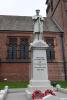 Front view of Memorial, to South
