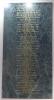 Memorial Plaque WW1