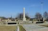Closer view of the Cenotaph - with WMR 91494 each side of the steps, and WMR 96478 on the pillar to the left of the Cenotaph