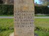 Helmdon Cross : Inscription, 6 o'clock face.