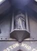 Woodston St Augustine WW1 lych gate (north face: carved figure of the Good Shepherd)