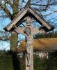 Close-up of wooden crucifix