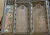 Southwell Minster Parishioners - left name panels