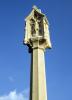 Face 1, Dringhouses: Carving of Christ, west-facing niche.