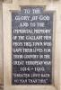 Dedication panel