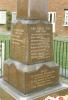 Inscription on plinth