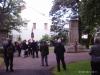 Memorial on Somme Commemoration Day 1 Jul 2016, with gathered crowd