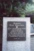 Dedicatory tablet - semi-circle left