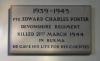 Memorial plaque