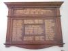 Board showing the names of the fallen and served from L - W
